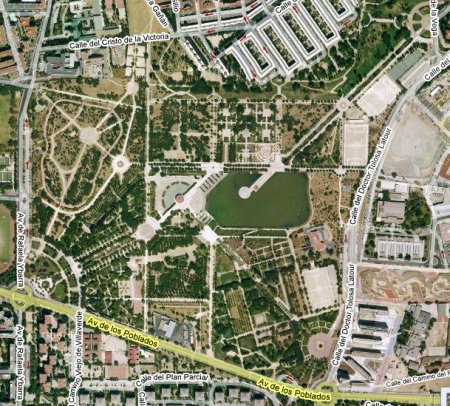 Vista aérea del Parque de Pradolongo